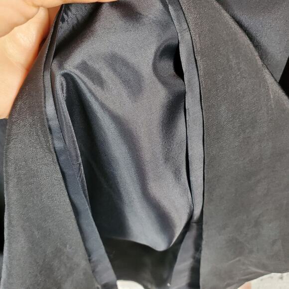 Vintage Spenser Jeremy Silk Black Dress Size 16W Lagenlook Minimalist Staple - Picture 4 of 7